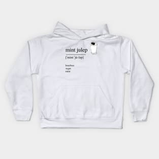 Mint Julep cocktail Kids Hoodie